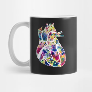 Funfetti Heart (Black) Mug